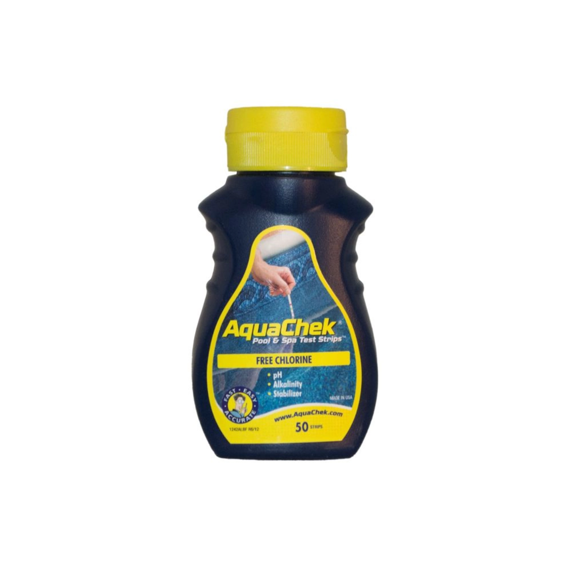 AquaChek jaune bandelettes (Chlore libre, pH, alcalinité, stabilisant).