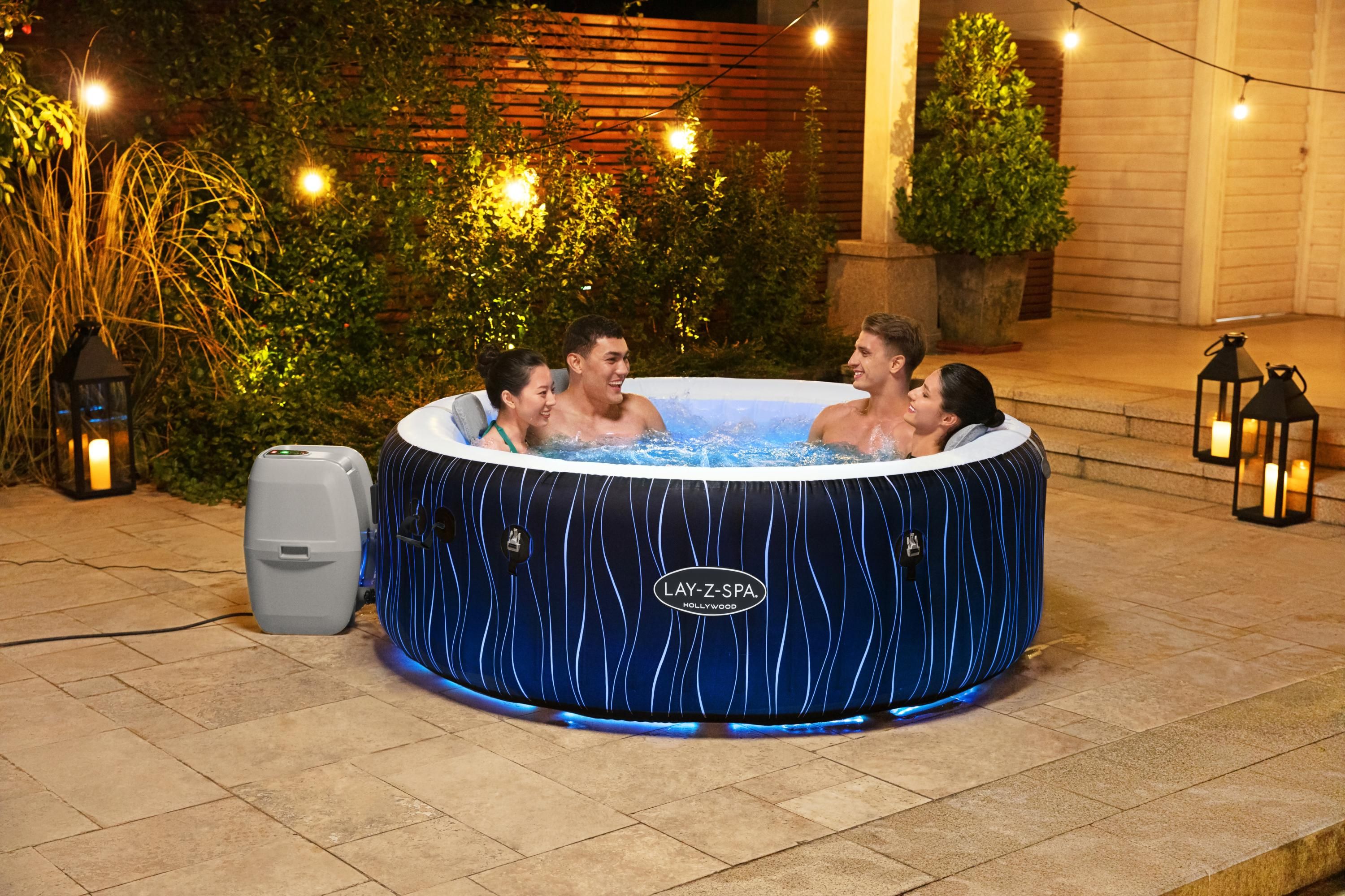 Spa gonflable rond Lay-Z-spa Hollywood 4 à 6 places