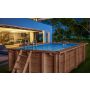 Piscine Hors-Sol Bois Amber Charm - 5,02 m x 3,22 m x 1,24 m