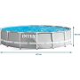Piscine tubulaire ronde Intex Prism Frame