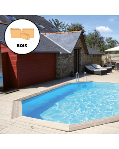 Kit Octogonale semi-allongée 8,43 x 4,89 x 1,46 m