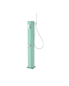 Douche Solaire de Jardin Nui 22L Aluminium Vert d'eau