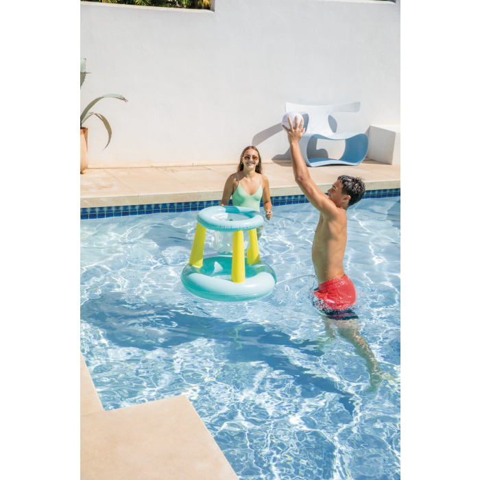 Ensemble de basket aquatique Intex, orange, 67 x 55 cm, pour piscine, jeu flottant, robuste, idéal pour loisirs d'été - Jeux - Jouets
