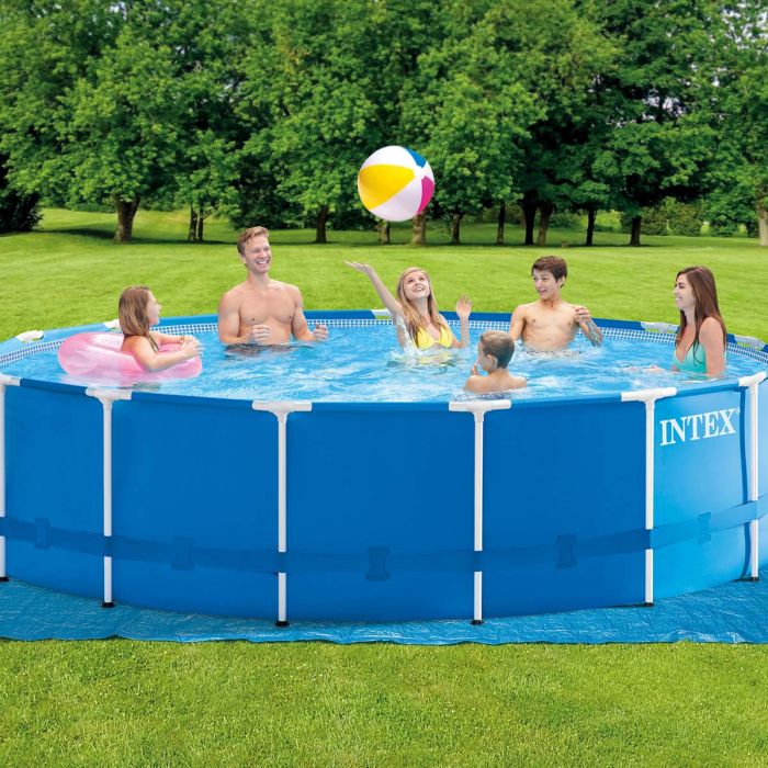 Piscine Intex 1,8 M Avec Auvent Et Brumisateur – Protection UV 50+, Montage Rapide, Capacité 840 L