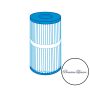 Cartouche spa Ø123 mm/longueur 345 mm