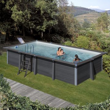 Piscine composite rectangulaire 6,06 x 3,26 x 1,24 m GRE
