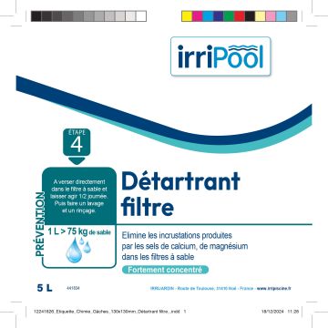 Détartrant filtre liquide 5L Irripool