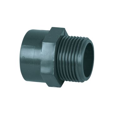 Raccord filete male PVC 20 x 15-21