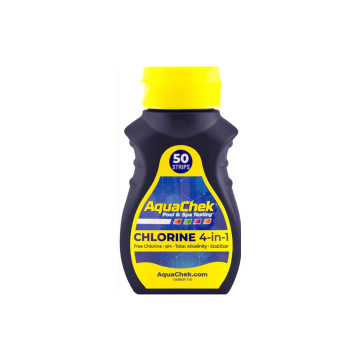 Kit AquaChek bandelettes (Chlore libre, pH, alcalinité, stabilisant) + Salinité.