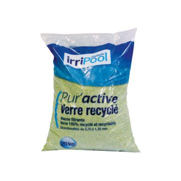 Masse filtrante en verre recycle Irripool