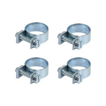 Collier de serrage zinc 9 12   22 mm (pack de 4)