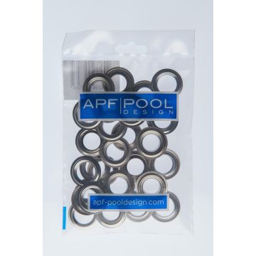 Oeillets inox - sachet de 20