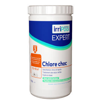 Chlore choc 1kg IRRIPOOL EXPERT