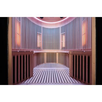 Sauna infrarouge traditionnel Moon 4 places - NOIR