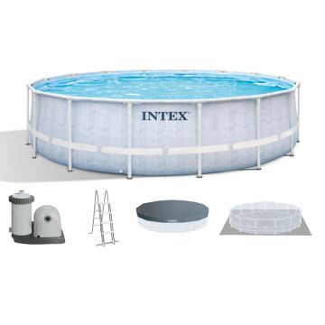 Piscine Tubulaire Ronde Intex Chevron Prism Frame
