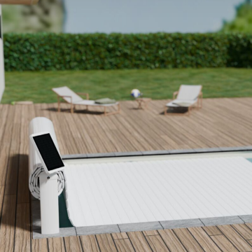 Volet hors sol motorisé OPEN SOLAR Abriblue