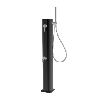 Douche Solaire de Jardin Nui 22L Aluminium Noire