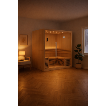 Cabine de sauna traditionnel haut de gamme Utopia - 4 places