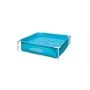 Piscinette tubulaire carrée bleue Intex 122 x 122 x 30 cm