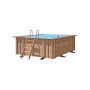 Piscine Hors-Sol Bois Seashell Happiness 4,13 m x 3,22 m x 1,22 m
