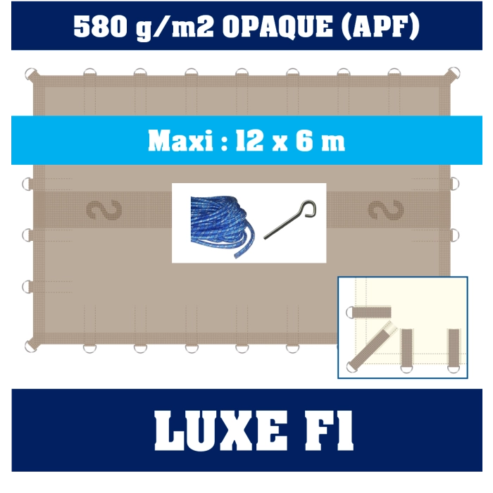 Bâche opaque Irricover luxe