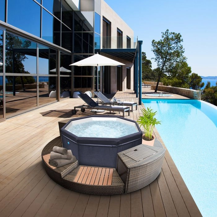 Spa semi-rigide avec mobilier Octopus Netspa