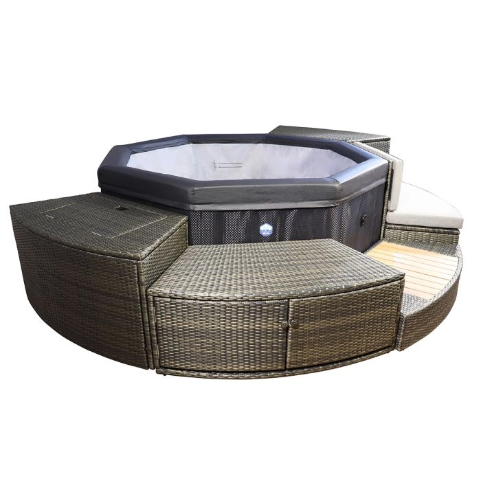 Spa semi-rigide avec mobilier Octopus Netspa