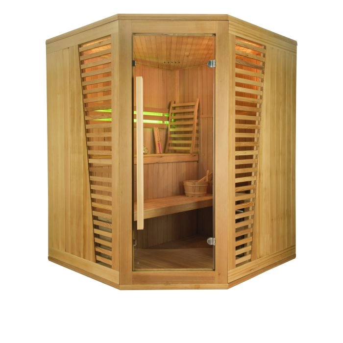 Sauna traditionnel d'angle Venetian 3-4 places
