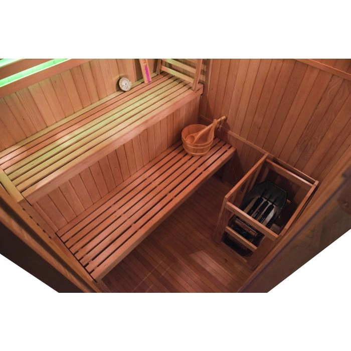 Sauna traditionnel d'angle Venetian 3-4 places
