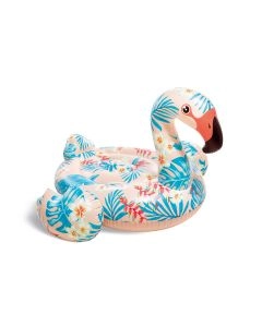 Matelas gonflable flamant rose tropical Intex