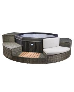Spa semi-rigide avec mobilier Octopus Netspa Spa semi-rigide avec mobilier Octopus Netspa