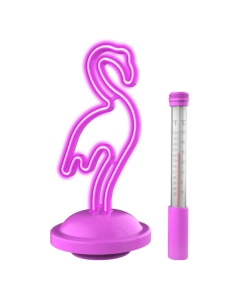 Thermométre Neon Flamant