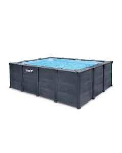 Piscine Graphite rectangulaire 4x3x1,24