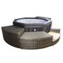 Spa semi-rigide avec mobilier Octopus Netspa