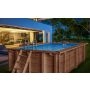Piscine Hors-Sol Bois Amber Charm - 5,02 m x 3,22 m x 1,24 m