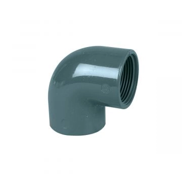 Coude mixte femelle PVC 25 x 20-27