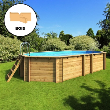 Piscine hors-sol TROPIC octogonale allongée 540 