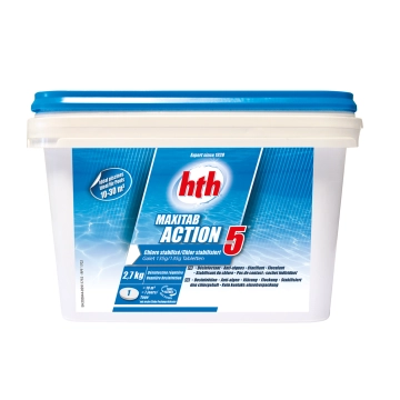 Chlore multifonction Maxitab 5 Actions  2,7 kg HTH