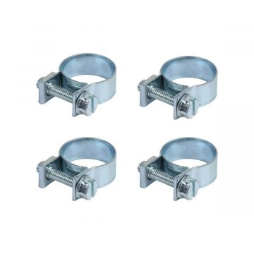 Collier de serrage zinc 9 12   22 mm (pack de 4)