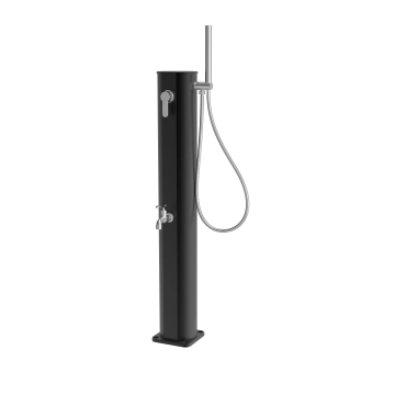 Douche Solaire de Jardin Nui 22L Aluminium Noire