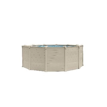 Piscine hors-sol Graphit latte 3.81x1.24