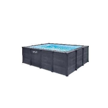Piscine Graphit Rectangulaire 4,00 x 3,00 x 1,24 m Intex