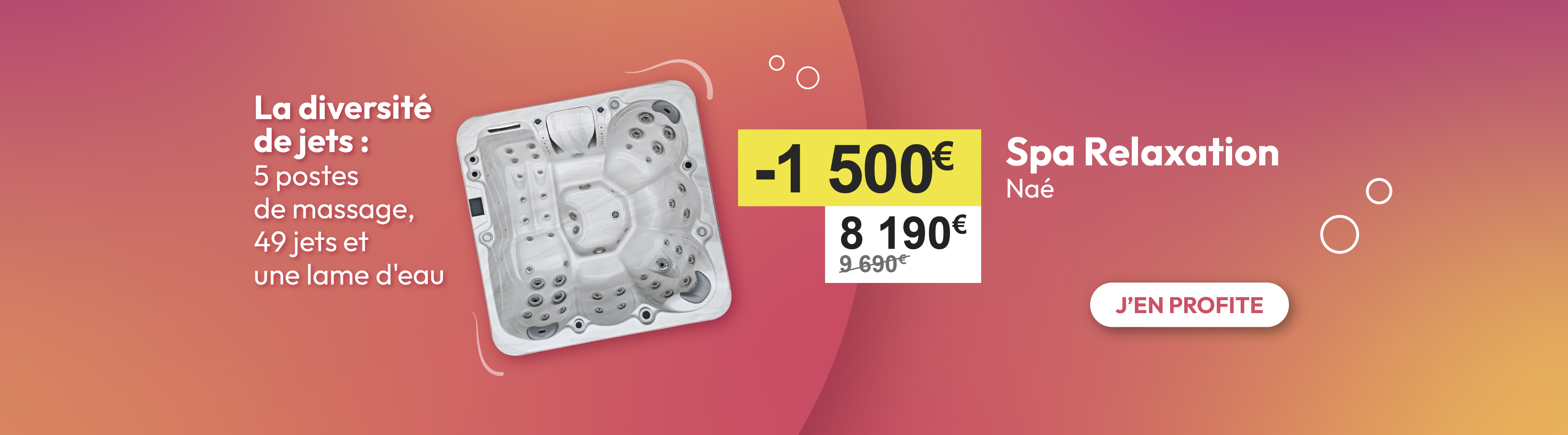 spa nae 5 postes de massages 49 jets irripiscine